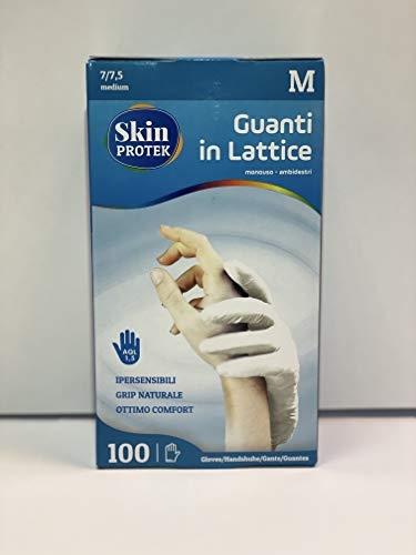 GANTS EN LATEX JETABLES TAILLE M - AMBIDEXTRES SKIN PROTEK GU100M_0