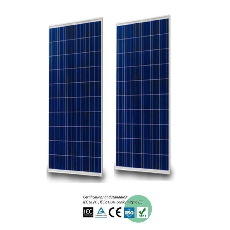 2 panneaux solaires 150W 12V polycristallin F.Tech - idéaux pour régions chaudes - réf. 920_0
