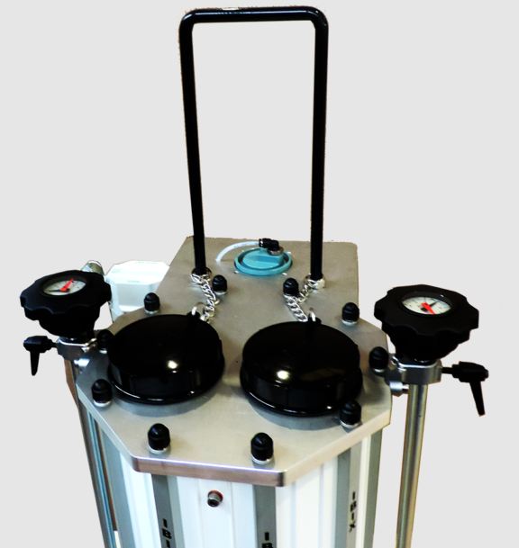 Aéro-Hydrogommeuse IBIX TWIN - Double cuves indépendantes pour traitement des surfaces - Pistolet de commande à distance_0