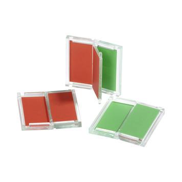 Afficheur universel - indicateur Libre/Occupé - plastique - rouge/vert - 46x46 mm_0