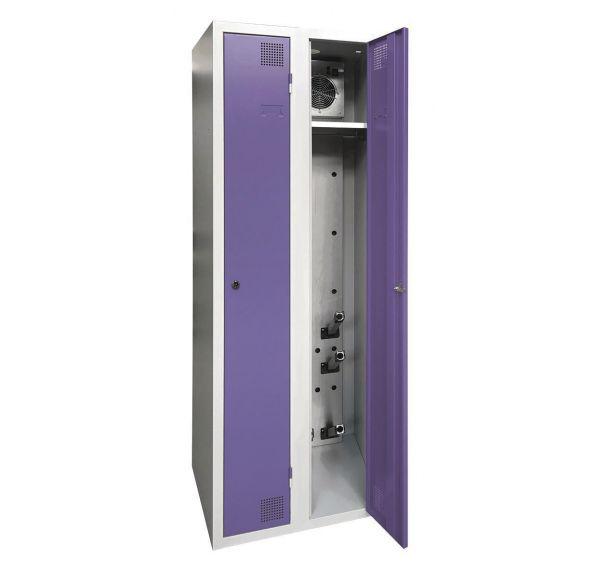 ARMOIRE SÉCHANTE IP 2 COLONNES À CLÉ VIOLET - MANUTAN COLLECTIVITÉS