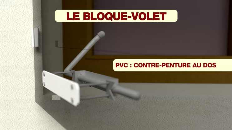BLOQUE VOLET BLANC - GAUCHE STANDARD POUR VOLET PVC