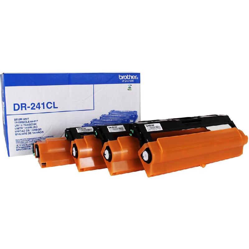 BROTHER DR-241CL - NOIR, JAUNE, CYAN, MAGENTA - KIT TAMBOUR - POUR BROTHER DCP-9015, 9020, 9022, HL-3140, 3150, 3152, 3170, 3172, MFC-9140, 9142, 9332, 9342