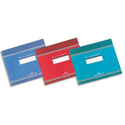 CAHIERS CONQUERANT 7 MATERNELLE - 17X14,7CM A L'ITALIENNE - 24 PAGES DOUBLE LIGNE 5MM - LOT DE 25