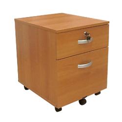 CAISSON MOBILE - 2 TIROIRS - MERISIER