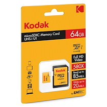 CARTE MÉMOIRE MICRO SD 64 GO AVEC ADAPTATEUR
