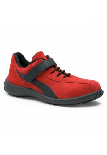 Chaussures de sécurité femme ELEA rouge S1P - cuir croûte velours et semelle SRC modèle A2017_0