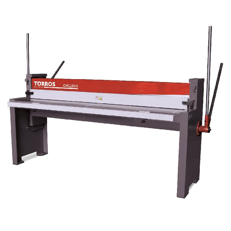 CISAILLE GUILLOTINE MANUELLE 1500 MM ÉPAISS. 1,5 MM AVEC BUTÉE TORROS CML1500