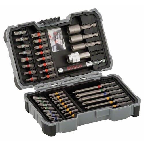 COFFRET 43 EMBOUTS DE VISSAGE - AVEC PORTE-EMBOUTS ET DOUILLES 6 PANS BOSCH