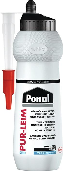 Colle de montage - Colle PUR EN 204 : D4 transparent 420 g bouteille PONAL - Résistance eau et chaleur_0