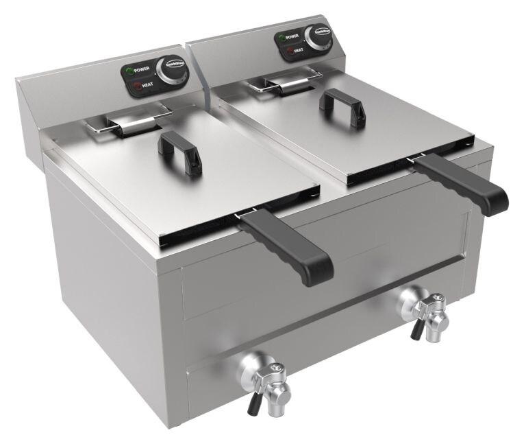 Combisteel Friteuse électrique 2X8 L, 2X3 Kw - 7422242941904_0