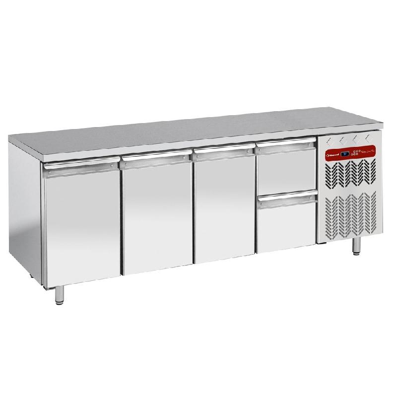 Table frigorifique 3 portes et 2 tiroirs - 700 mm - GN 1/1 - TG4N/H-R2_1XK1/2-H_0