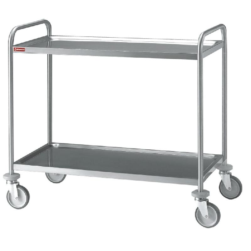 Diamond - Chariot de service - 2 niveaux - réf. CR2/80B - gris inox AKS-CR2/80B_0