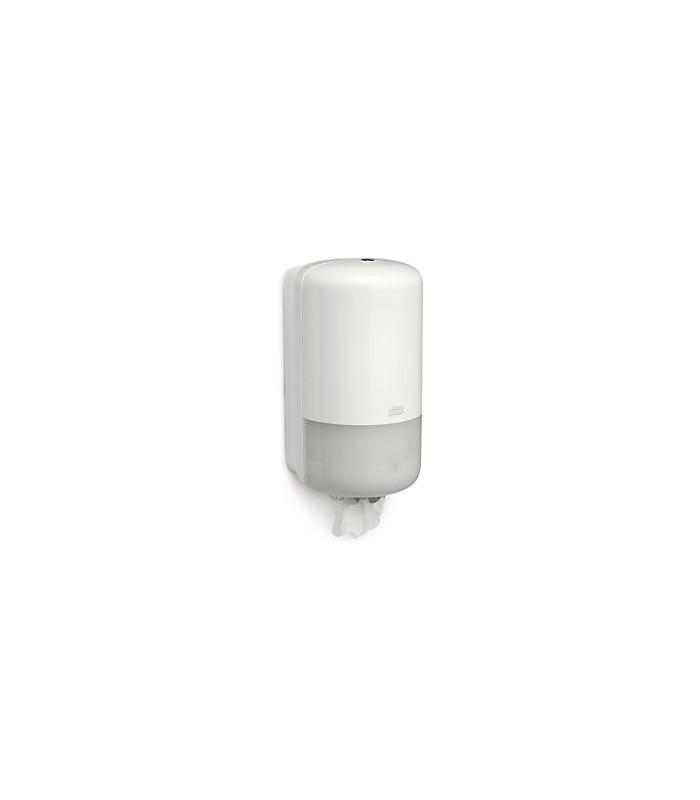 Distributeur d'essuyage à dévidage central blanc M1 - petit modèle - compatible bobines Ø14cm et largeur 23cm_0