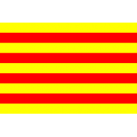 DRAPEAU CATALAN : DIMENSIONS - 100 X 150 CM