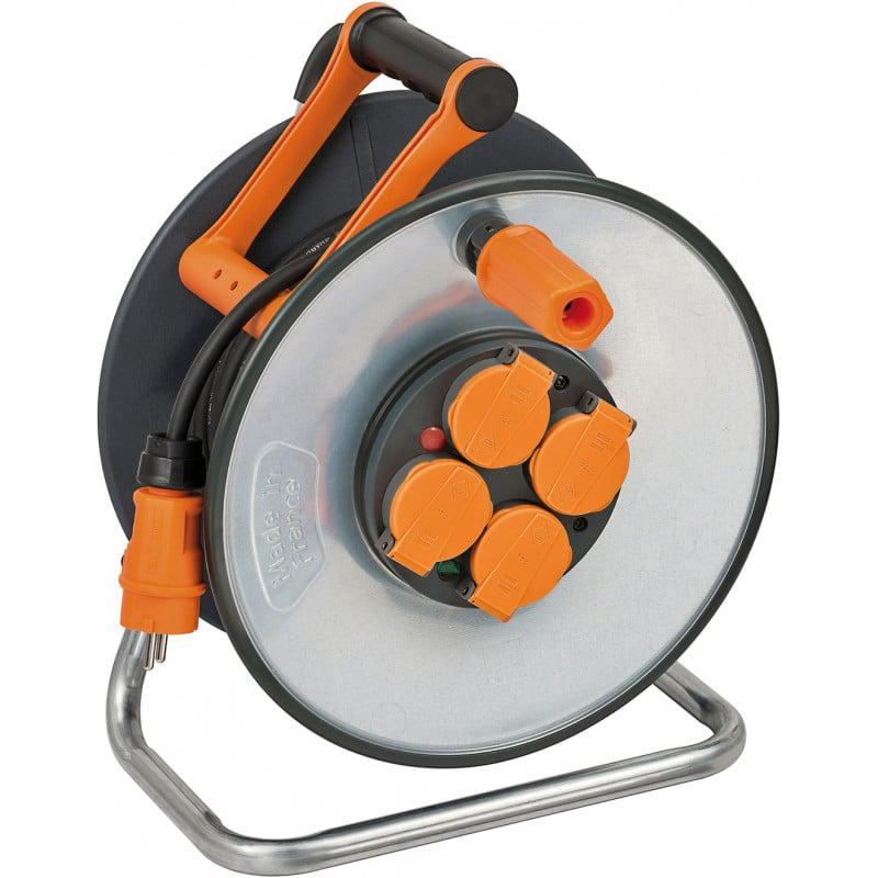 Enrouleur de câble professionalLINE SteelCore avec flasques en acier galvanisé  - Brennenstuhl | 9192251100_0