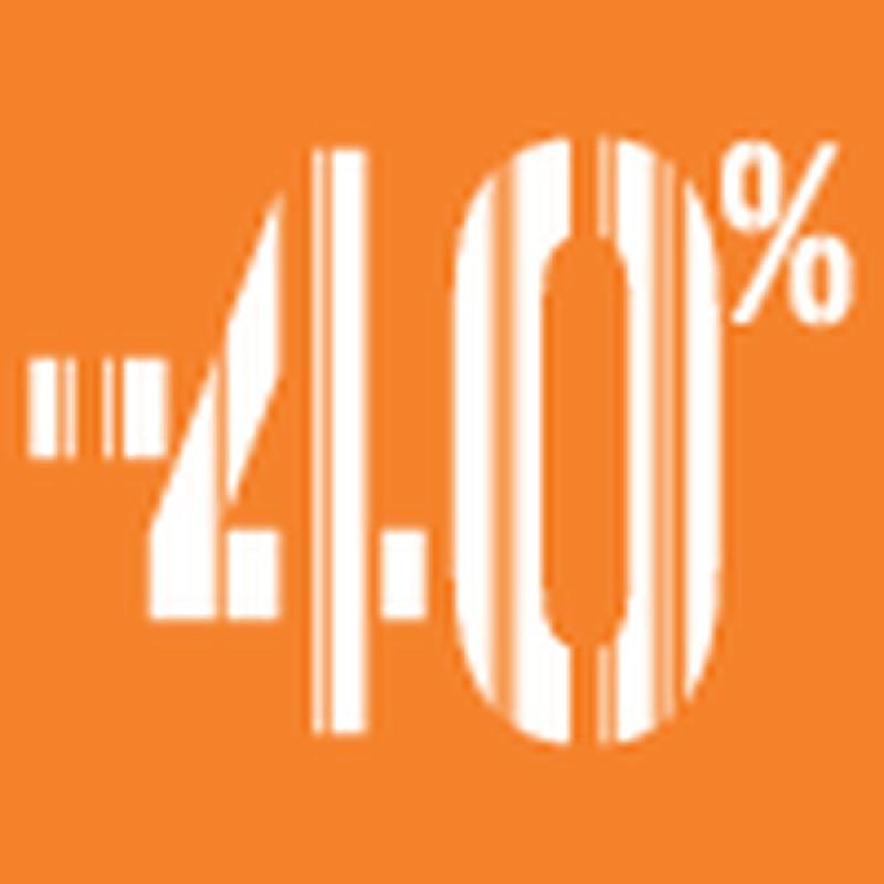 Étiquettes adhésives carrées -40% Soldes Gencod orange 3,3x3,3cm - boîte de 500_0