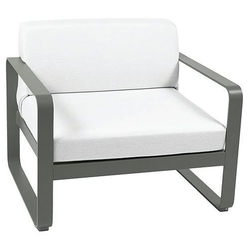 FAUTEUIL BELLEVIE ROMARIN COUSSINS BLANC GRISÉ - FERMOB