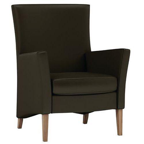 FAUTEUIL MANHATTAN DOSSIER BAS ENDUIT PVC GINKO CHOCOLAT - MOBITEC