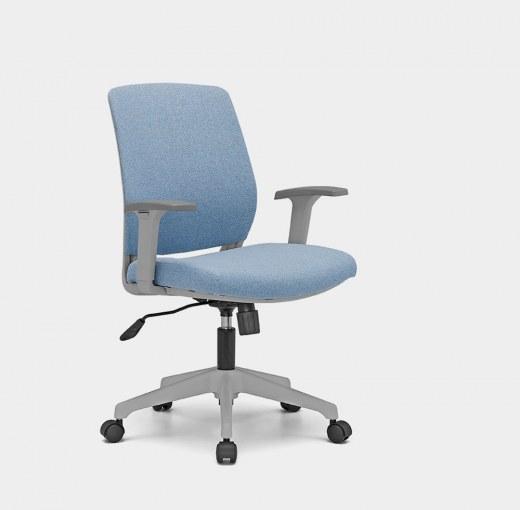 Fauteuil de bureau XT24 Gris Moyen - Dossier moyen - Accoudoirs réglables - Référence 6380 FR125_0