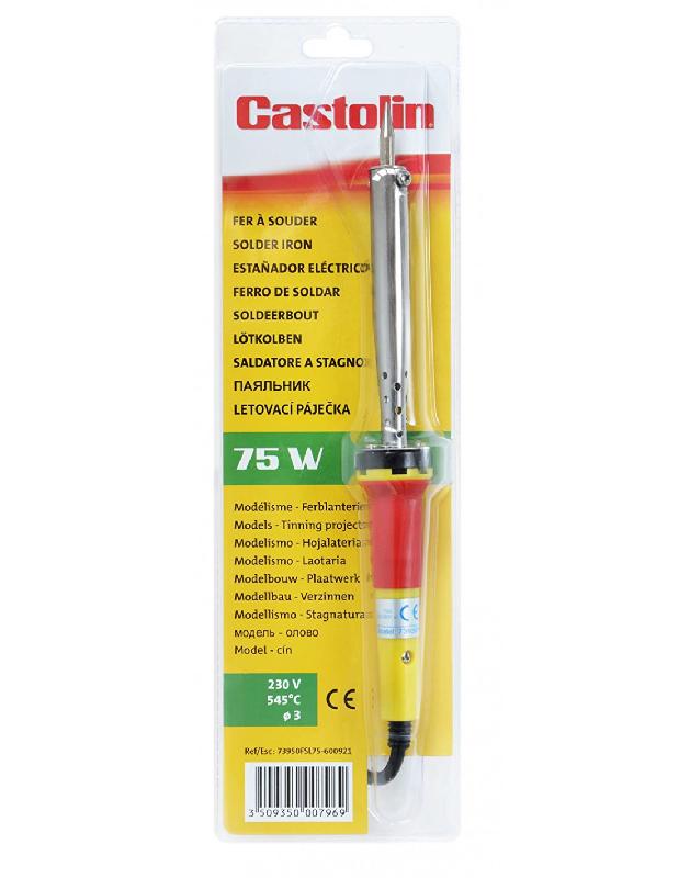 FER À SOUDER ÉLECTRIQUE TYPE CRAYON 75W - CASTOLIN - 73950FSL75