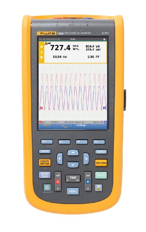 FLUKE-125B/EU - Oscilloscope numérique portable ScopeMeter 40 MHz avec multimètre et enregistreur intégré_0
