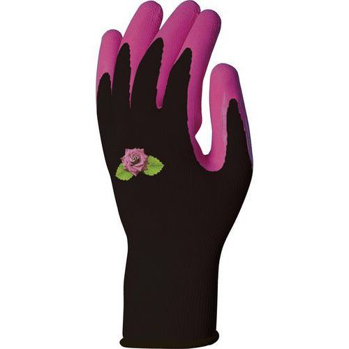 GANTS DE MANUTENTION PES NOIR LATEX ROSE 7 - DPVV733NR07 - DELTA PLUS