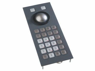Kbmt26-1usb - clavier industriel encastrable 26 touches avec trackball USB 38 mm - certifié IP65_0