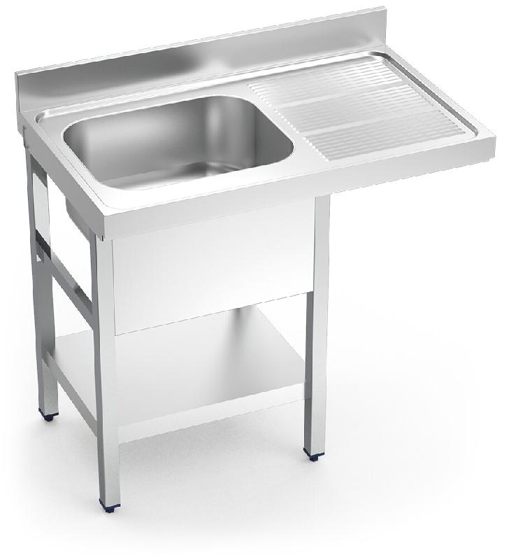 Lave-vaisselle simple bac, égouttoir à droite 1200x700x890 mm. - FRI054218_0
