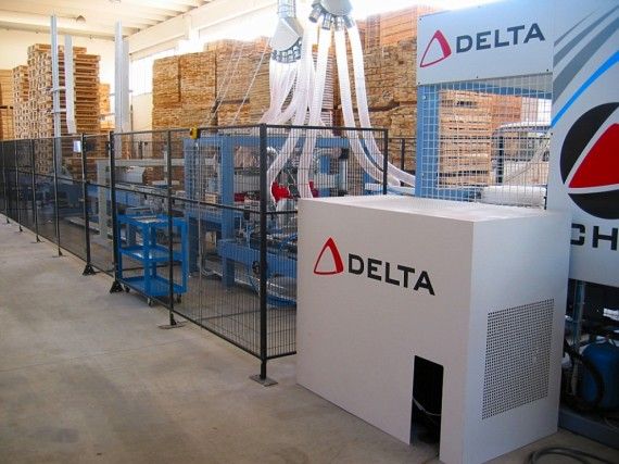 Ligne de clouage machines pour palettes - delta - retourneur à 180°_0