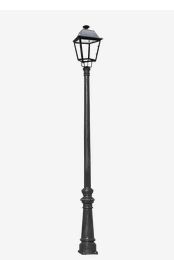 Mât classique Villa ICVI32 - Base en fonte - Finition noir mat - Raccord femelle GAZ ¾”_0