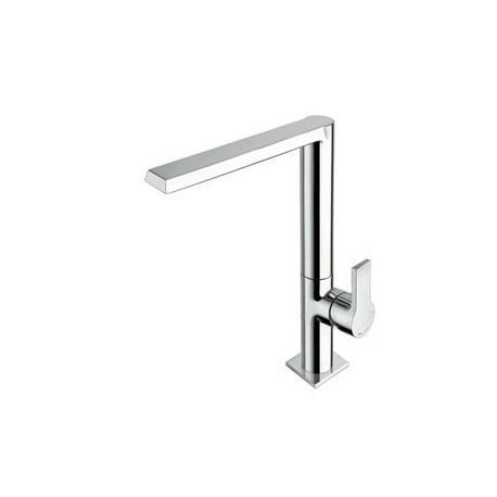 MITIGEUR POUR ÉVIER DE CUISINE AVEC POIGNÉE LATÉRALE ET BEC ORIENTABLE OMEGA - CRISTINA ONDYNA KK51251