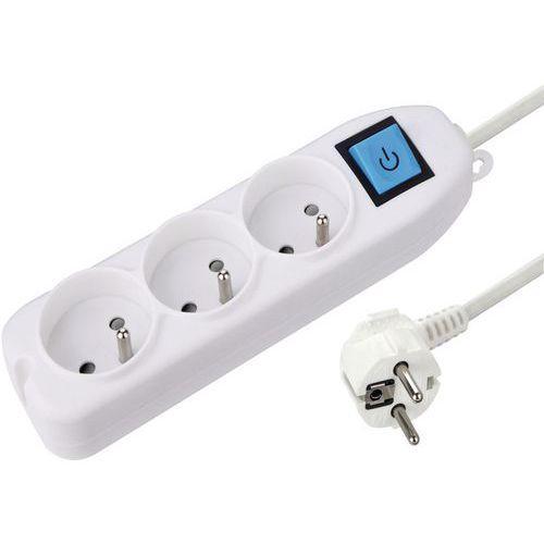 MULTIPRISE 230 V 3 PRISES AVEC INTERRUPTEUR NF - MANUTAN EXPERT