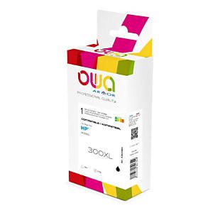 OWA CARTOUCHE D'ENCRE REMANUFACTURÉE COMPATIBLE POUR HP 300XL CC641EE - GRANDE CAPACITÉ - NOIR
