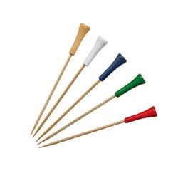 Packnwood FHC - Pique bambou avec une extrémité décor golf  H120mm - 1000Pcs - Bambou 210BBGOLF12_0