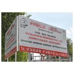 Panneaux d'affichage extérieur portatif d'angle - aluminium laqué blanc deux faces - super léger et inaltérable_0