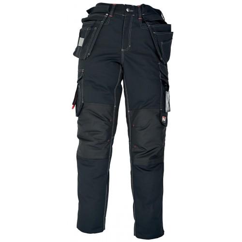PANTALON DE TRAVAIL PANBLACK+ AVEC POCHES GENOUILLÈRES - NOIR - TAILLE 40 KIPLAY