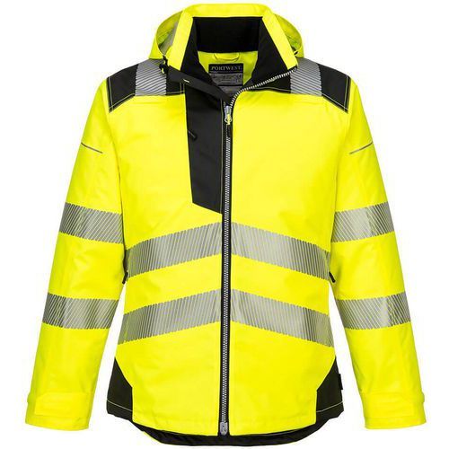 PARKA HAUTE-VISIBILITÉ PW3 T400 NOIR/JAUNE M - PORTWEST