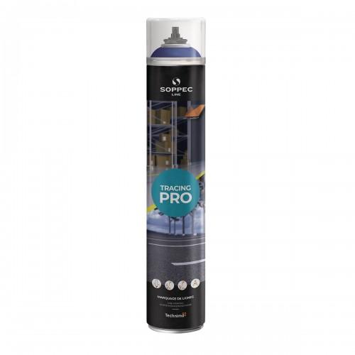 PEINTURE DE MARQUAGE TRACING® 500 - BLEU RAL 5017 - 6X750ML TECHNIMA SOPPEC