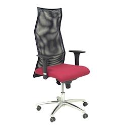 Fauteuil de direction PIQUERAS Y CRESPO Modèle Sahúco XL Synchro Tissu BALI Rouge - rouge multi-matériau 13SXLBALI933_0