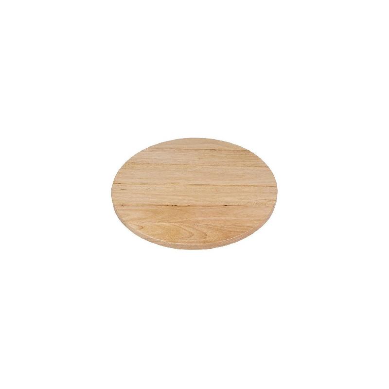 Plateau de table rond (Ø)600 mm, finition bois naturel_0