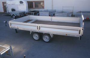 Plateau ridelle Lider 406x215 cm - 3500 kg PTAC - 2 essieux, hydraulique et hayon_0