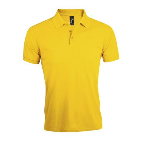 POLO PERSONNALISABLE HOMME PRIME EN POLYESTER JAUNE