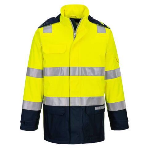 PORTWEST FR605 VESTE DE PLUIE BIZFLAME HV JAUNE/MARINE - TAILLE XXL
