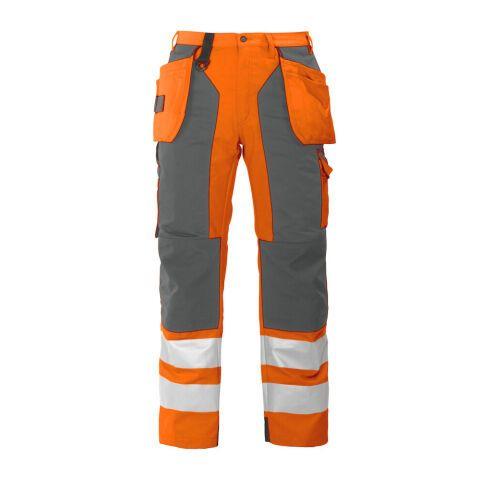 PROJOB 6506 PANTALON POLYCOTON - EN ISO 20471 CLASSE 2 ORANGE/GRIS - TAILLE 44