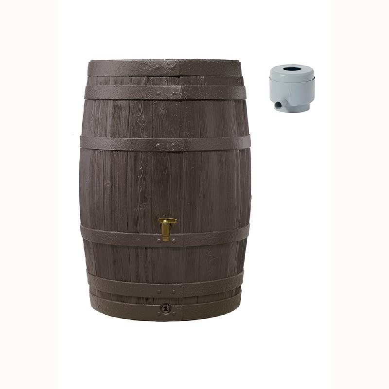 Récupérateur d'eau de pluie mural - tonneau Vino 400L en polyéthylène - GARANTIA_0