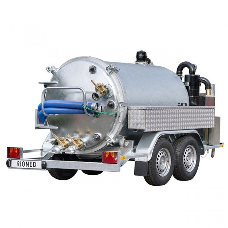 Remorque d'aspiration - hydrocureur - rioned - 2100 litres_0