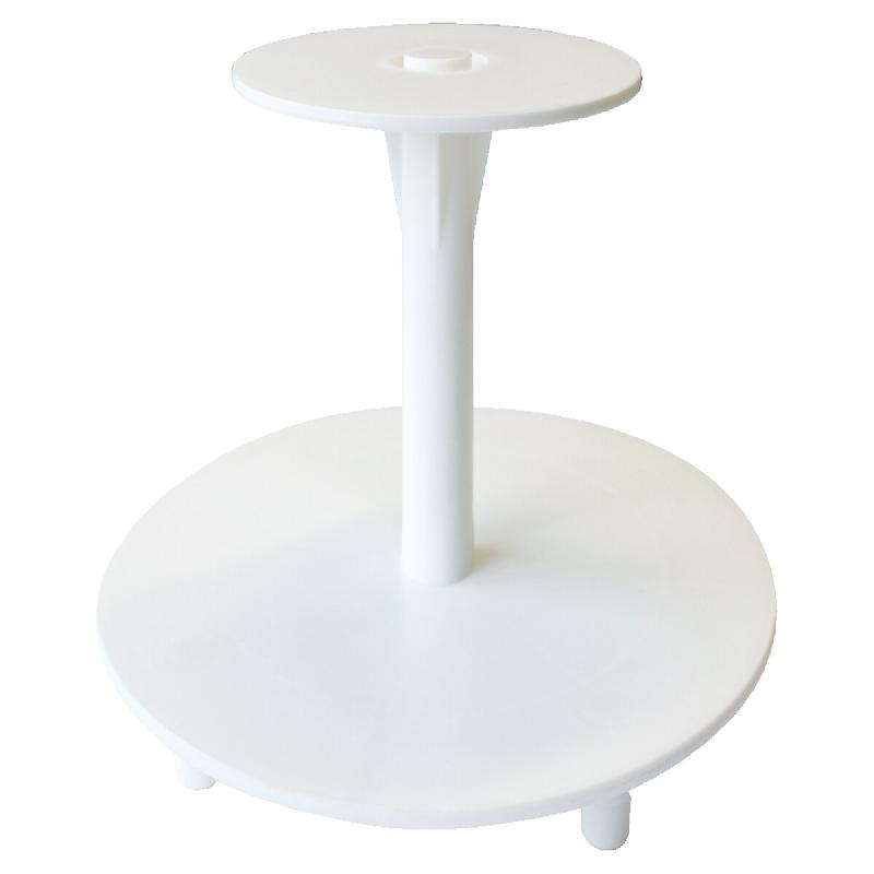 Schneider - Présentoir à gâteaux 2 pièces, PS, Ø 250 / 340 mm - blanc plastique 200108_0