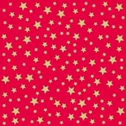 Serviettes 33x33cm starry night or fond rouge (240 unités) MESA BELLA - rouge papier 3701168953456_0