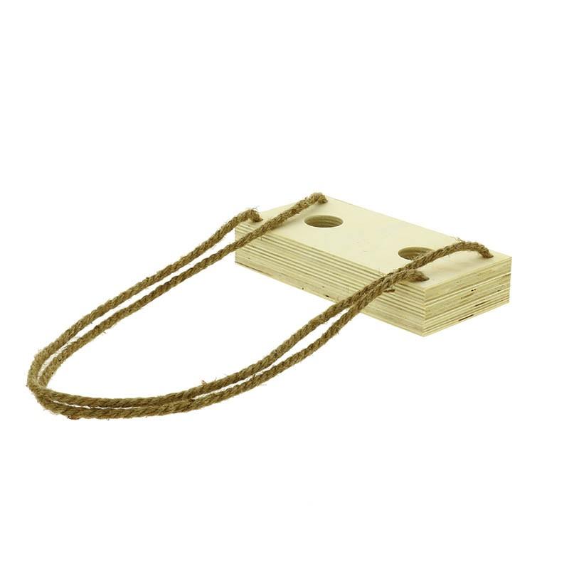 Serviteur bois 2 bouteilles 22x11x4 cm -_0